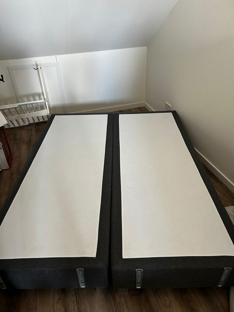 Bed te koop, Ophalen, Gebruikt, Tweepersoons, Grijs