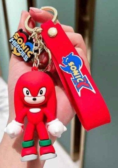 Sleutelhanger Knuckles uit Sonic Heroes  (2), Ophalen of Verzenden, Nieuw, Knuffel of Figuurtje