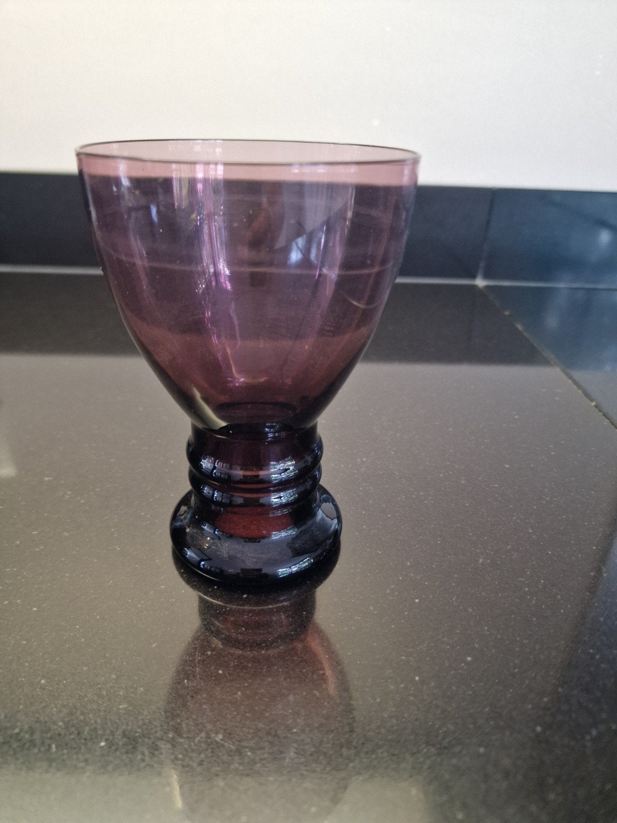 Copier Leerdam glas paars, Antiek en Kunst, Antiek | Glas en Kristal, Ophalen of Verzenden