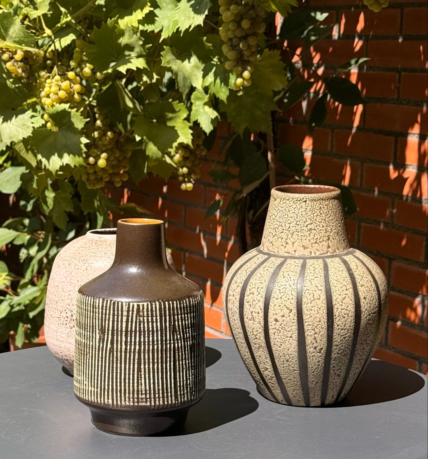 Set van 3 vintage West Germany vazen, Ophalen