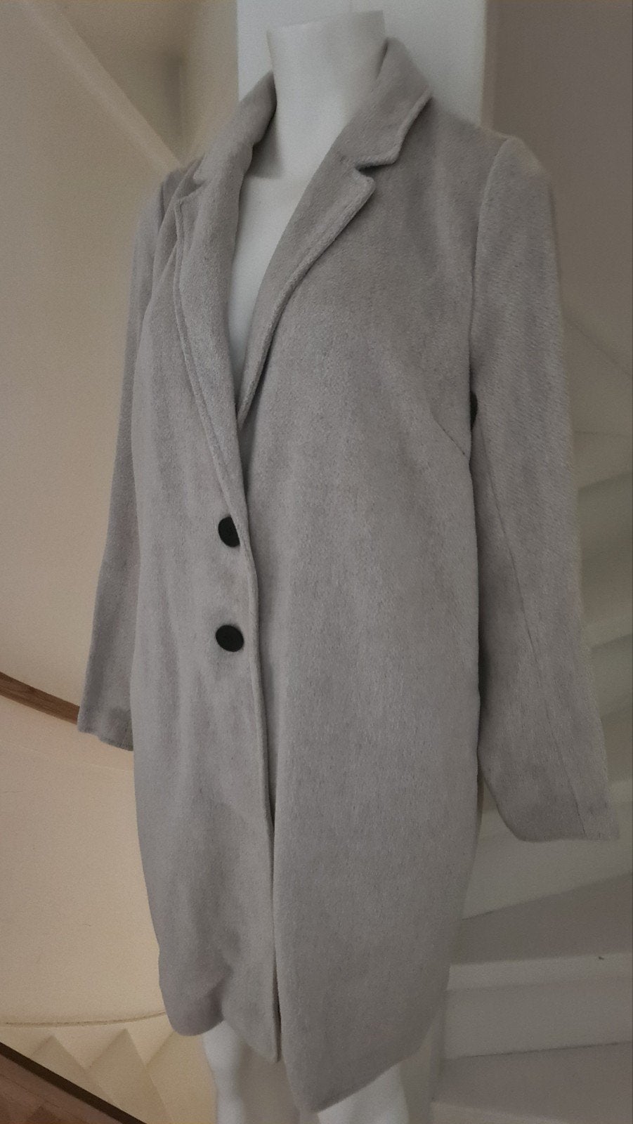 Hema halflange jas beige 38 M valt wijd, Ophalen of Verzenden