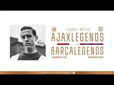 4 x Ajax vs Barca Legends NOORD B Vak 116, Losse kaart, Drie personen of meer, November