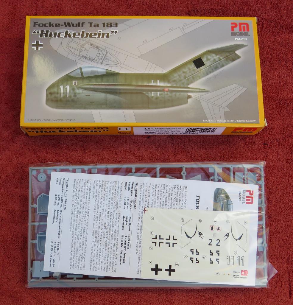 PM Model. PM213. Focke-Wulf Ta 183 "Huckebein", Hobby en Vrije tijd, Overige merken, 1:72 tot 1:144, Nieuw, Ophalen of Verzenden