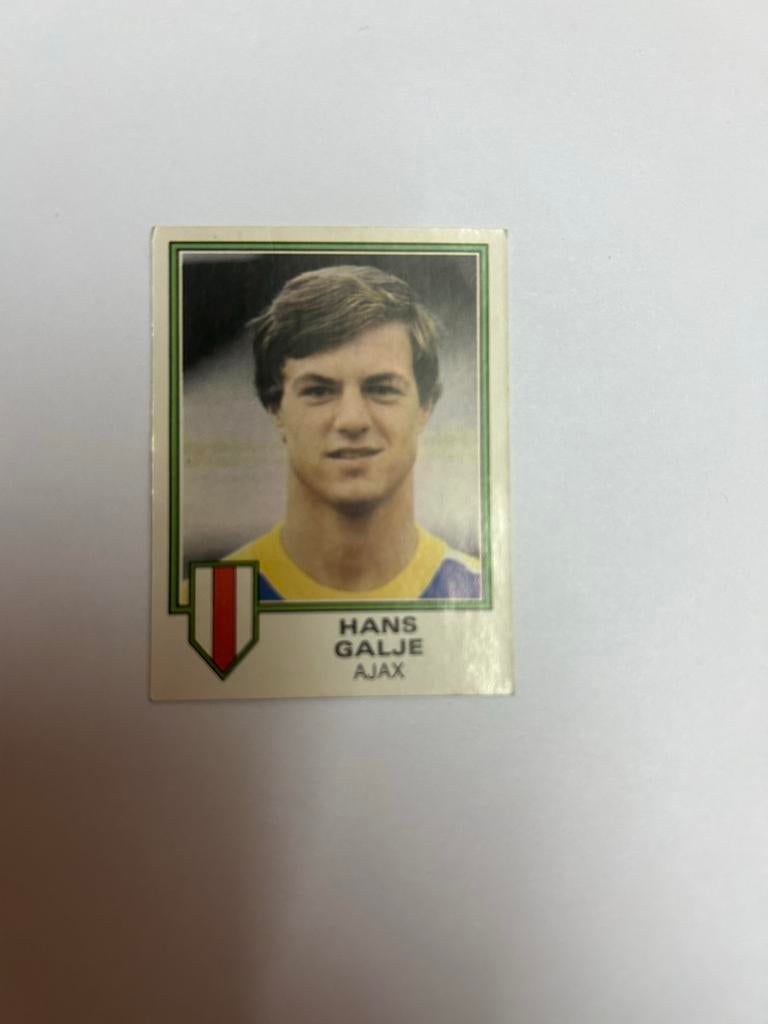 Panini Voetbal 81 Plaatje Hans Galje Ajax, Ophalen of Verzenden, Zo goed als nieuw, Sticker