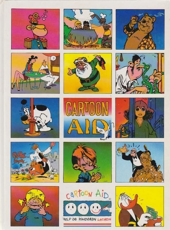 Cartoon Aid 1989 Help de kinderen lachen., Eén stripboek, Ophalen of Verzenden, Zo goed als nieuw