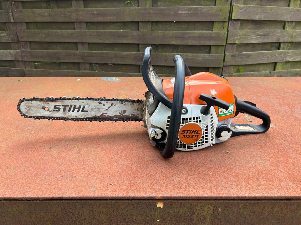 Stihl ms 211 c kettingzaag, Ophalen, Zo goed als nieuw
