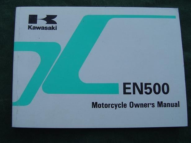 Kawasaki EN500 1998 motorcycle owner's manual EN500-C4, Motoren, Ophalen of Verzenden, Kawasaki