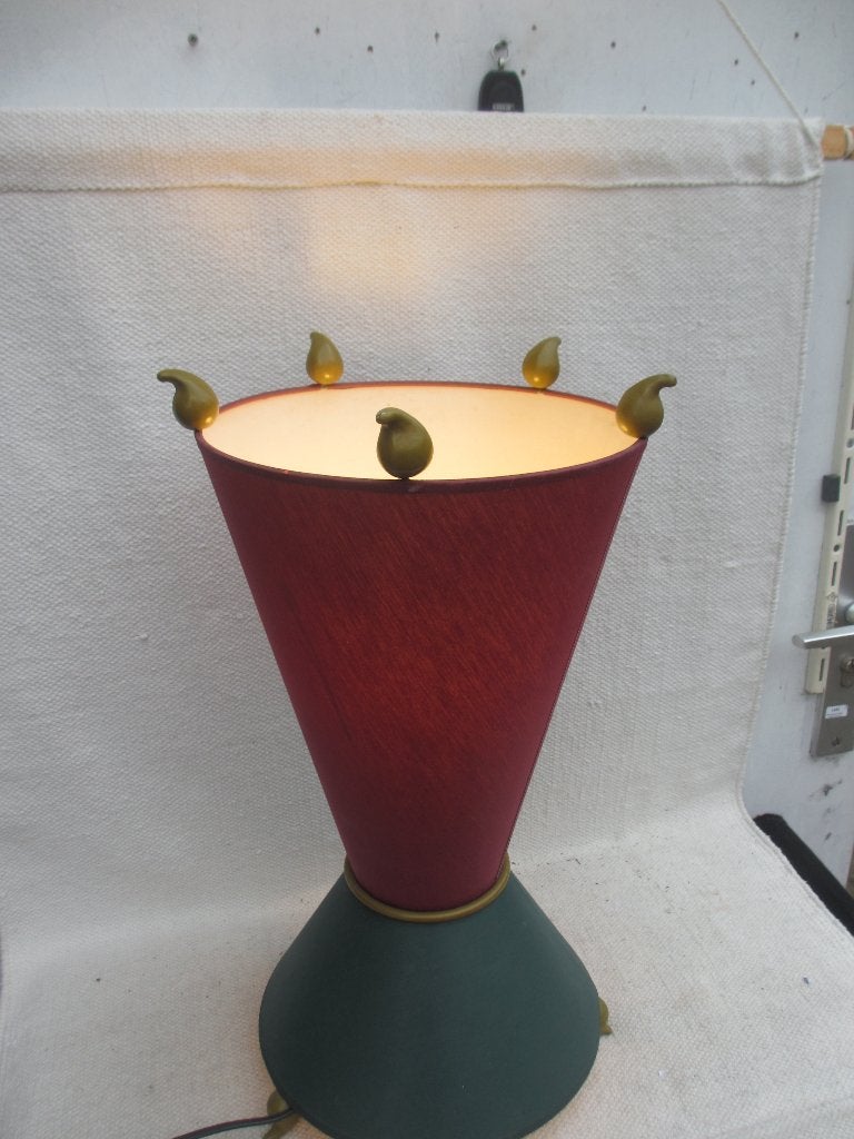 Vintage Memphis stijl tafellamp, 50 cm, Gebruikt, Vintage, Meerkleurig