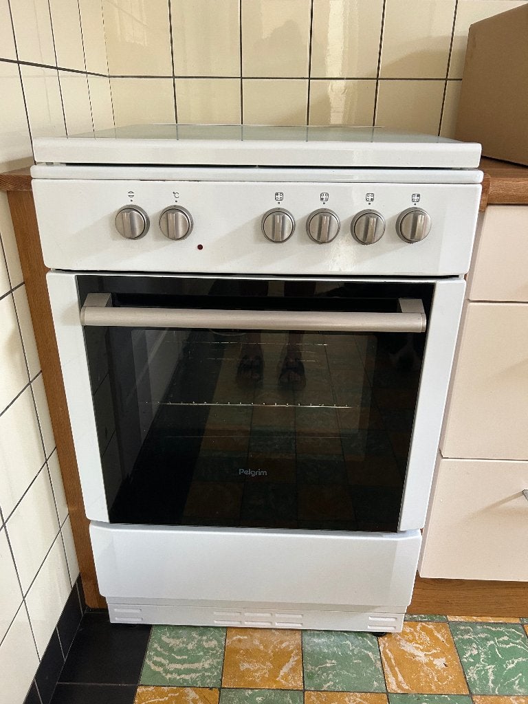 4-pits vrijstaand fornuis met oven, Ophalen, Gebruikt, 4 kookzones, Gas