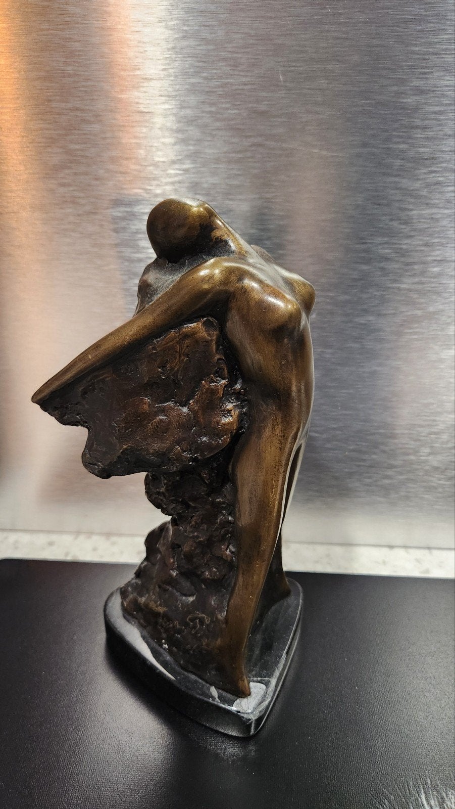 Zwaar bronskleurig beeld. Torso van Adèle, Ophalen of Verzenden
