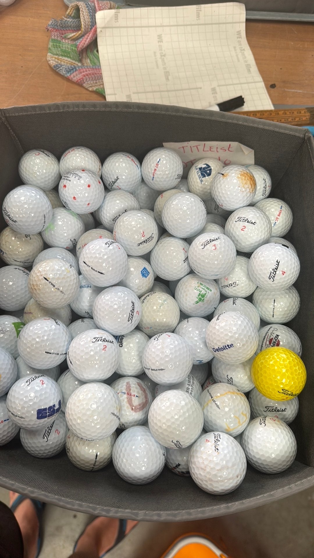 Golfballen Titleist DT-solo 48 stuks, Ophalen of Verzenden, Gebruikt, Bal(len)