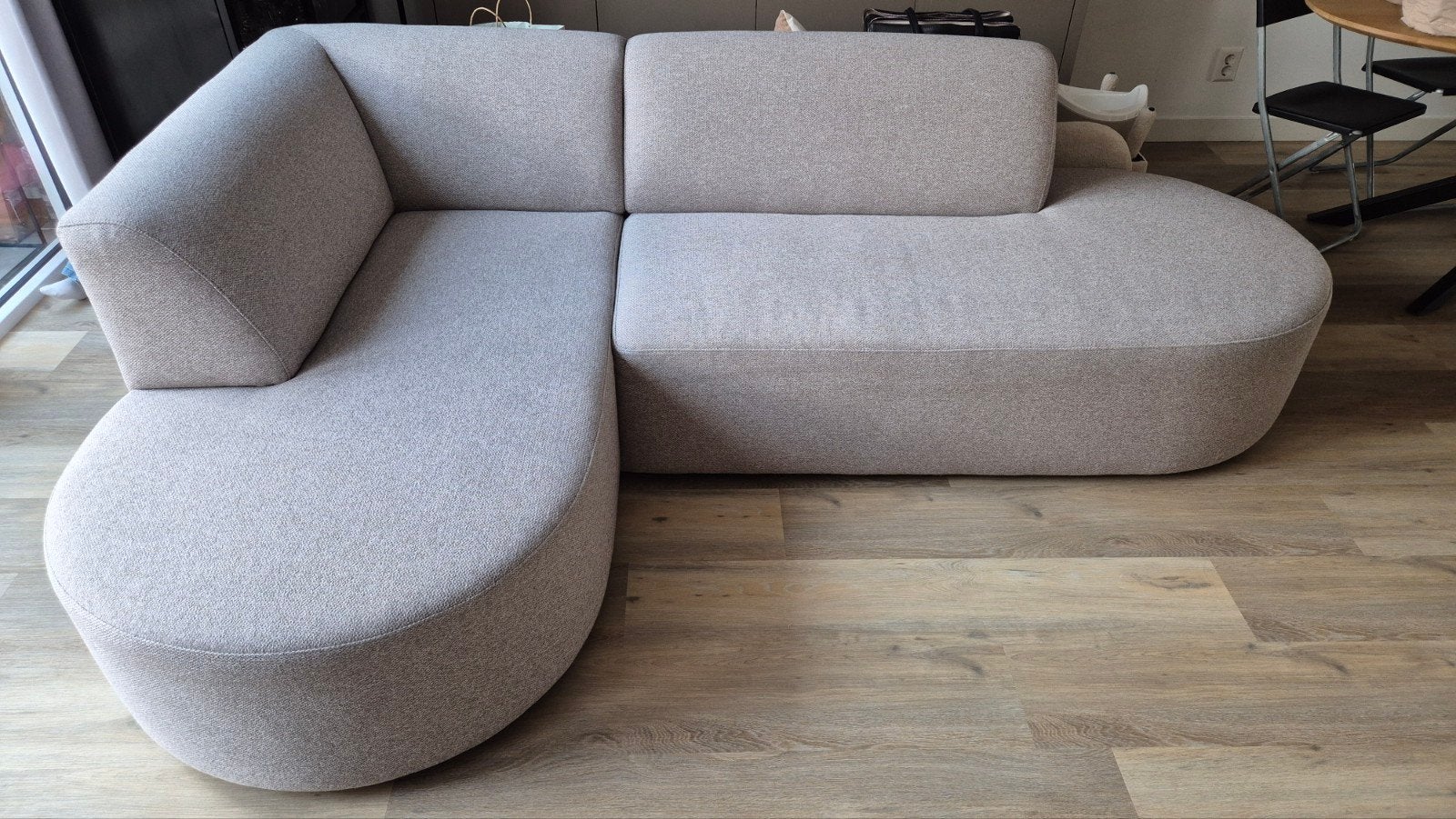 Hoekbank Sam Taupe / Beige, Ophalen, Zo goed als nieuw, Overige typen