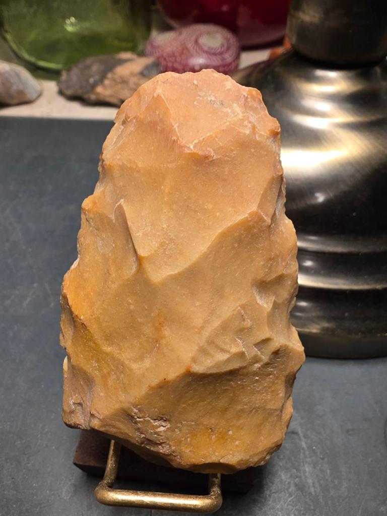 Gele vuistbijl prehistorie, Verzamelen, Ophalen of Verzenden