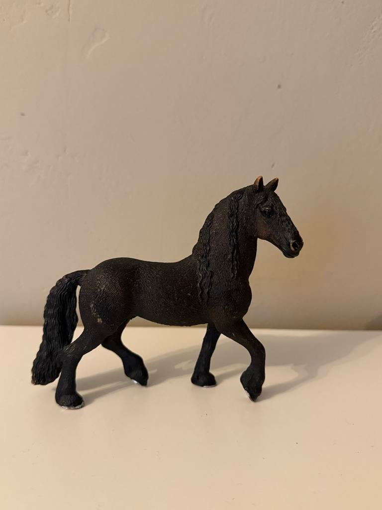 Oude Schleich Friese Hengst - Zeldzaam Paardenbeeldje, Ophalen of Verzenden, Gebruikt, Jongen of Meisje