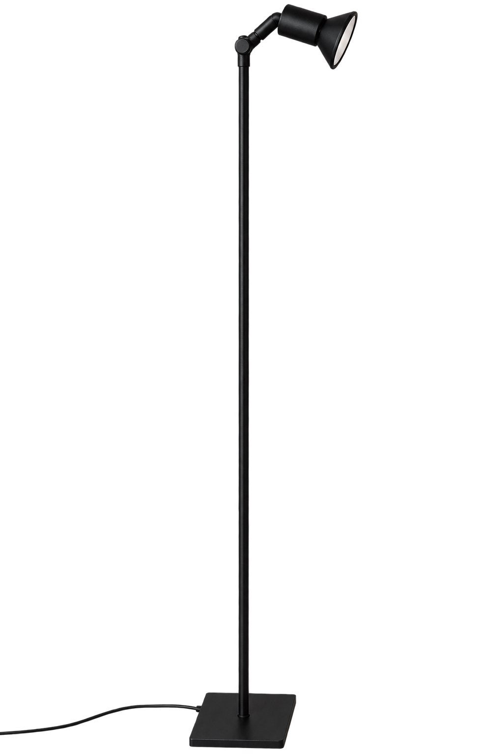 Design vloerlamp zwartbruin, Ophalen, Gebruikt, E27 (groot), Metaal