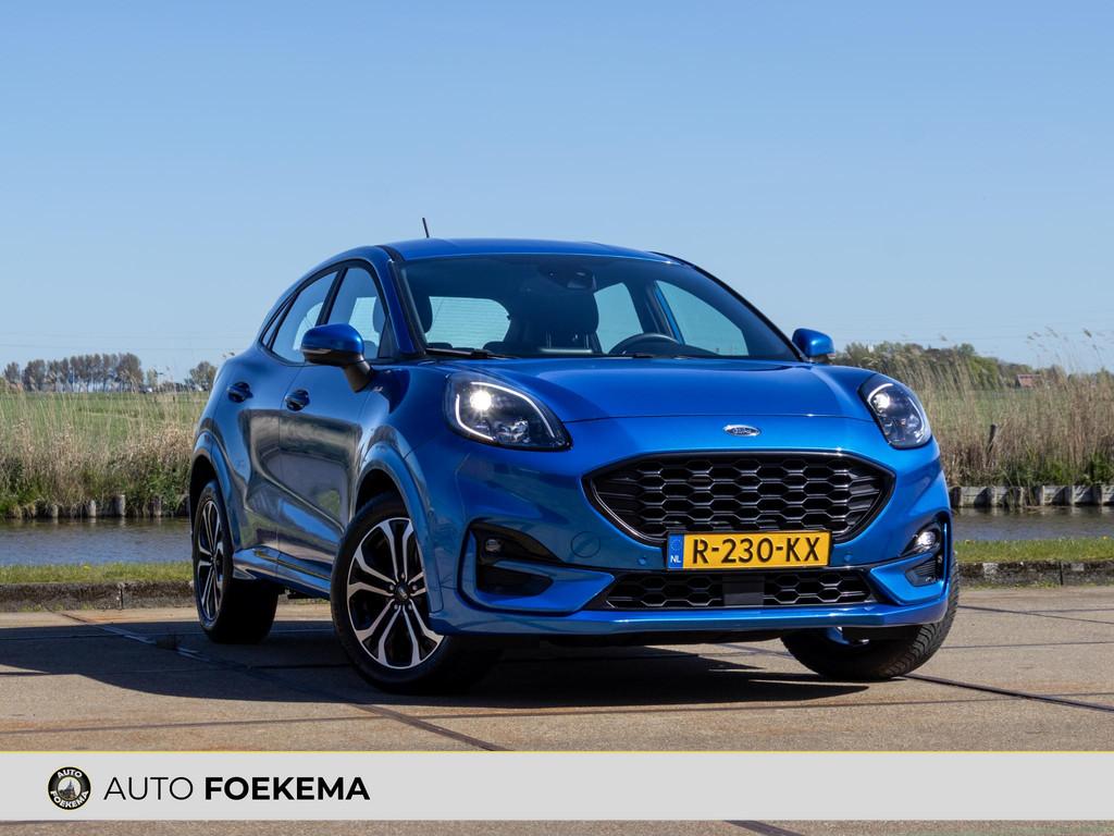 Ford Puma 1.0 EcoBoost Hybrid ST-Line LED Clima Virtual cock, Euro 6, Blauw, Bedrijf, 3 cilinders