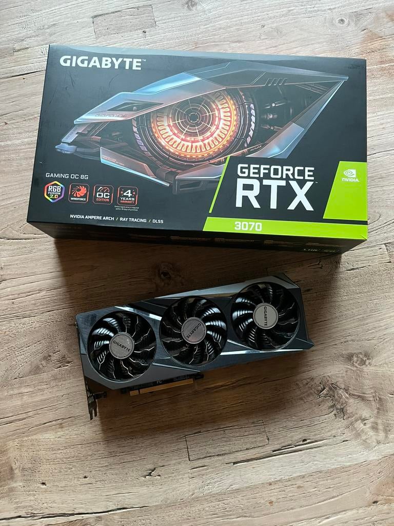 Gigabyte rtx 3070 videokaart, Computers en Software, Videokaarten, Zo goed als nieuw, Nvidia, PCI-Express 4.0, GDDR6, Tv-Out, HDMI