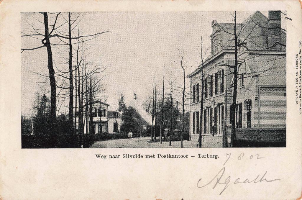 Terborg Weg naar Silvolde met Postkantoor B3297, Ophalen, Voor 1920, Gelopen, Gelderland