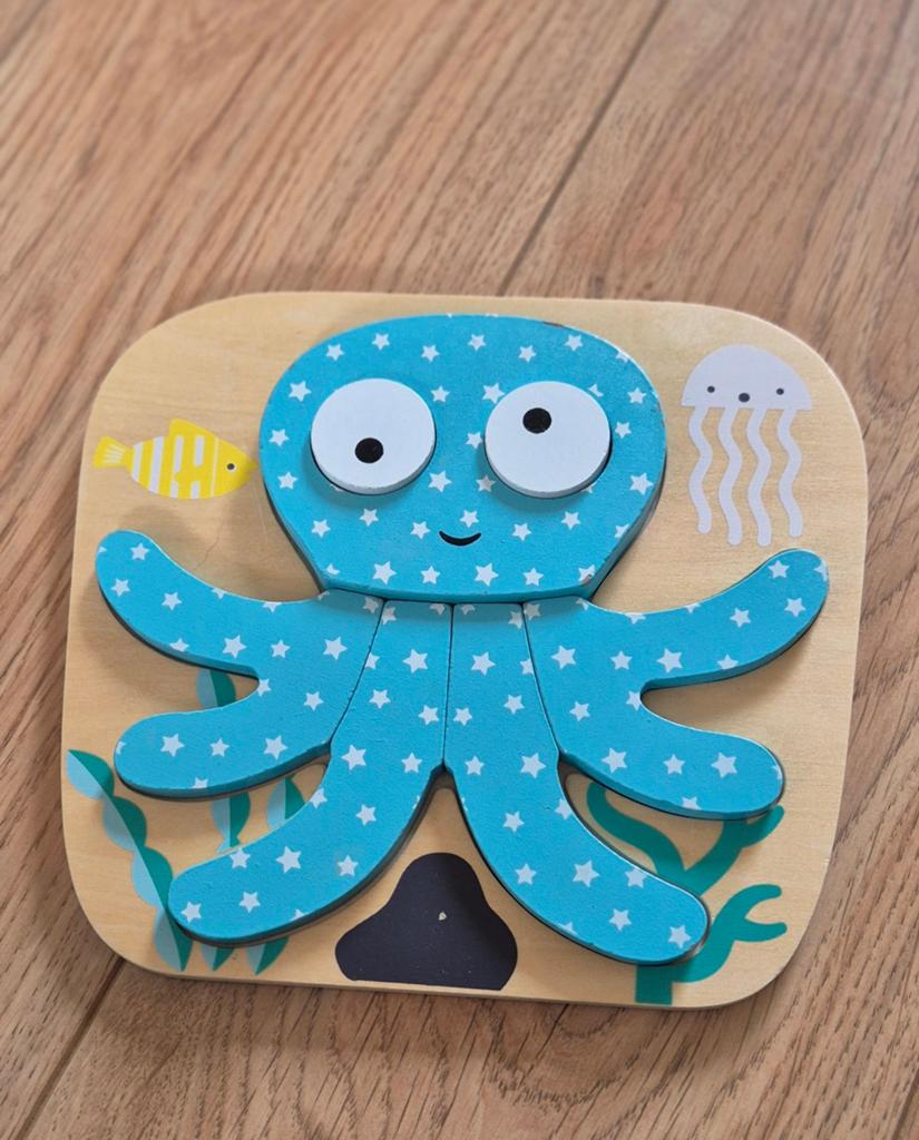 Houten octopus puzzel, Ophalen of Verzenden, 10 tot 50 stukjes