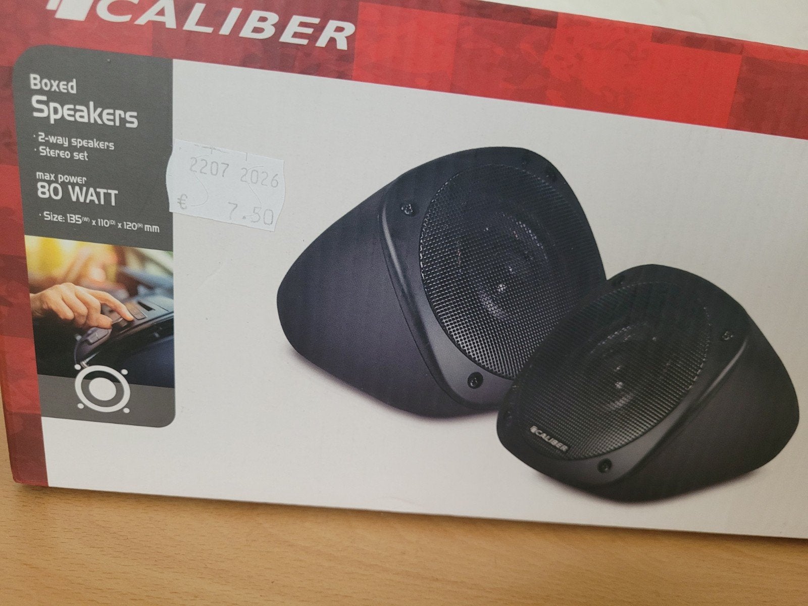 Caliber CSB 1 80 Watt 2-weg coaxiale luidsprekers, .., .., Nieuw, Ophalen of Verzenden