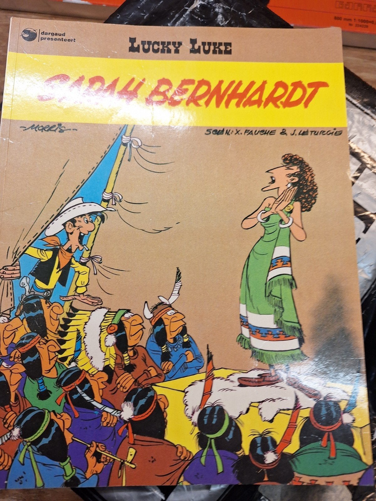 Lucky Luke - Sarah Bernhardt (1982), Eén stripboek, Ophalen of Verzenden, Gelezen, Morris