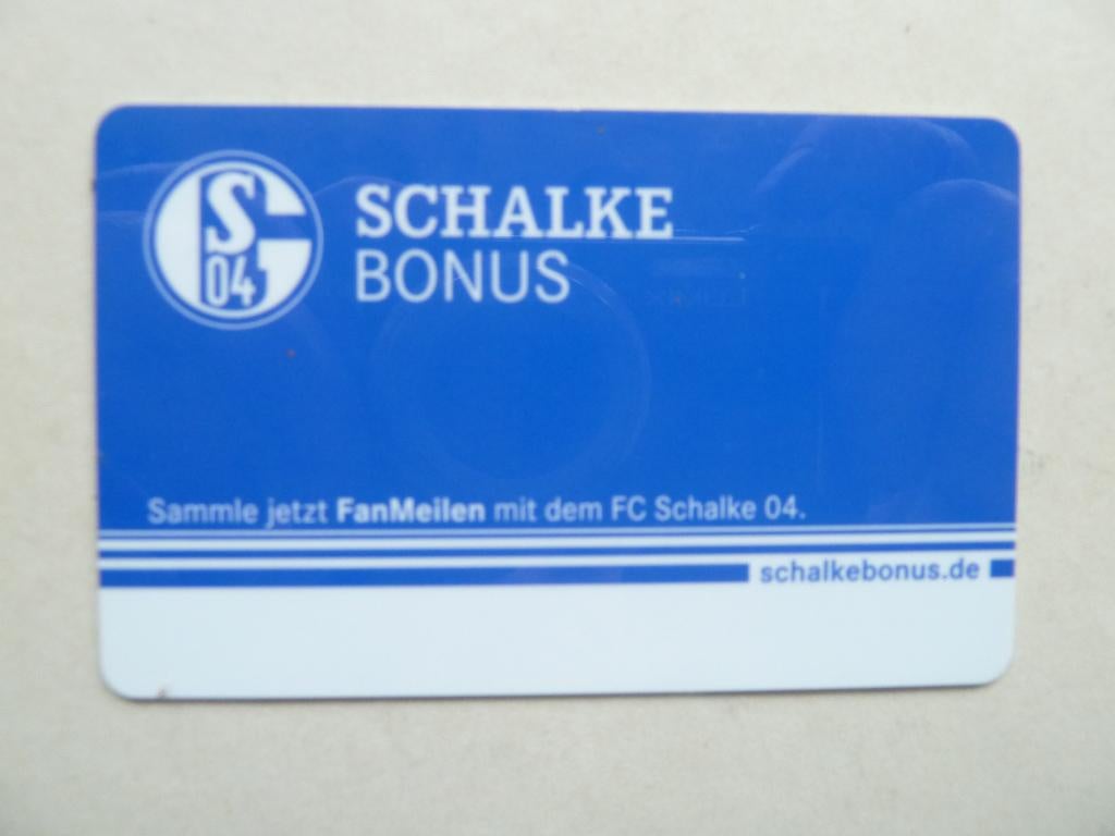 Schalke 04  Bonus kaart, Ophalen of Verzenden, Zo goed als nieuw, Buitenlandse clubs, Overige typen