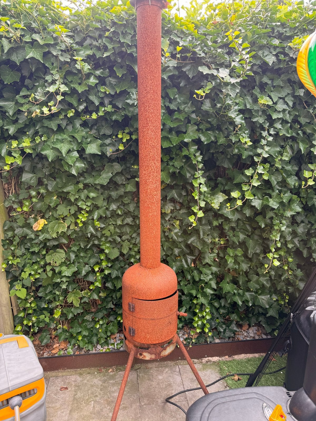 Rustieke vuurton/tuinhaard voor sfeervolle avonden, Tuin en Terras, Ophalen, Gebruikt, Vuurton