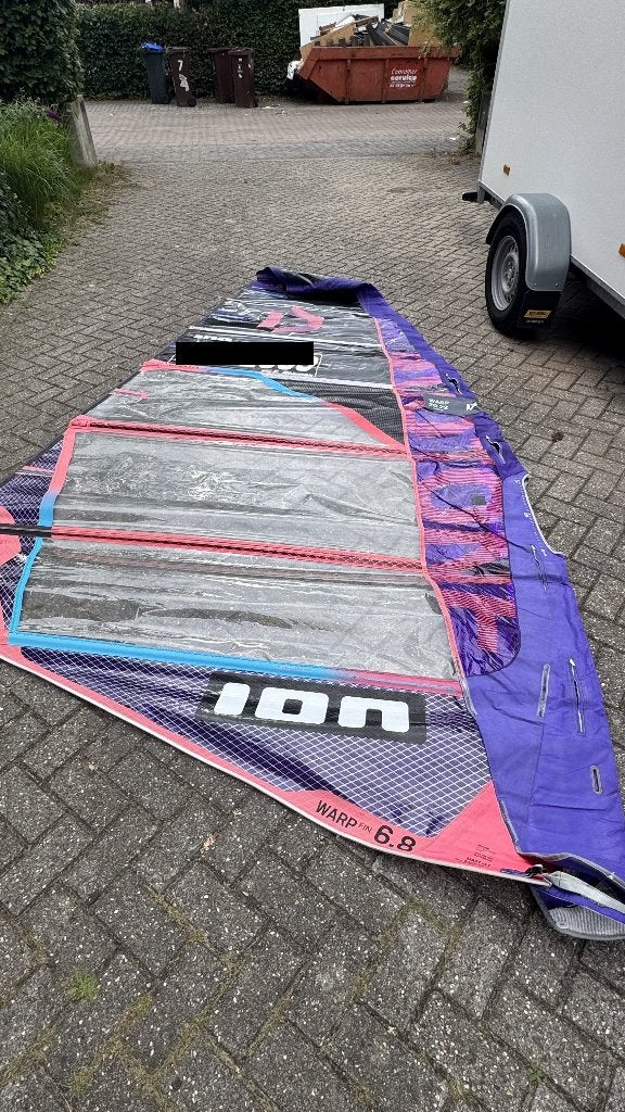 Duotone Warp 2022 - 6.8, Watersport en Boten, Windsurfen, Ophalen, Gebruikt, Duotone, Zeil