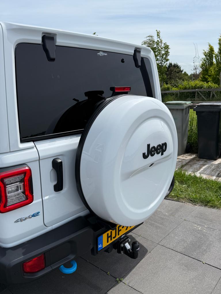 Beschermkap wheelcover reservewiel Jeep Wrangler JL - Wit, Auto diversen, Ophalen, Zo goed als nieuw