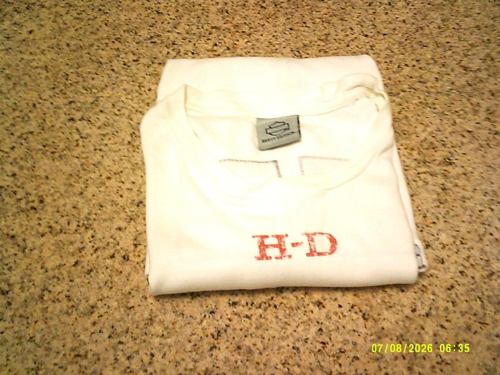 Harley Davidson Origineel Wit T-shirt XL ZGAN, Wit, Maat 56/58 (XL), Ophalen of Verzenden, Zo goed als nieuw