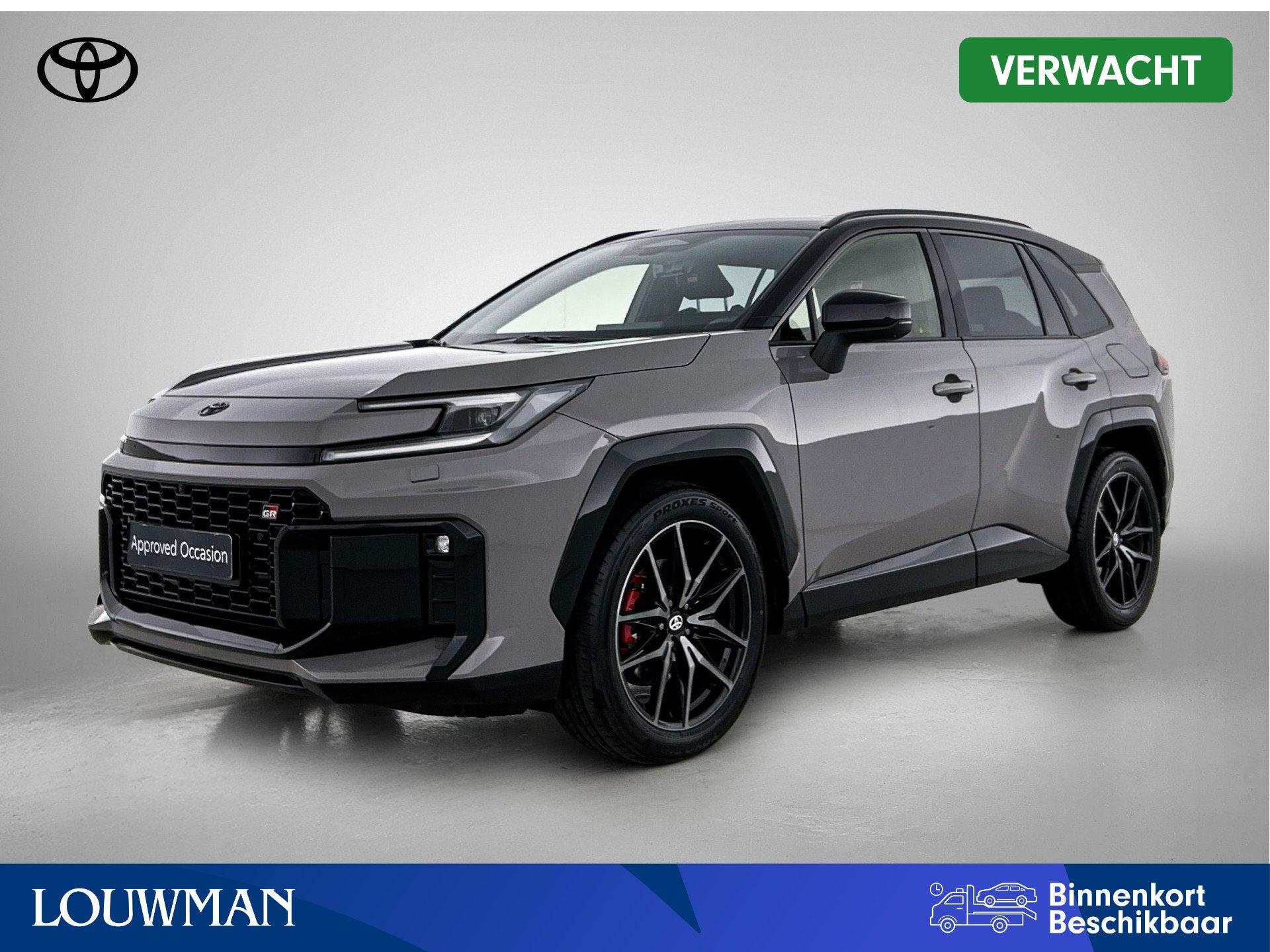 Toyota RAV4 2.5 Hybrid AWD 200 GR Sport Limited | Nieuw Mode, Auto's, Automaat, 12 maanden, Gebruikt, Zwart