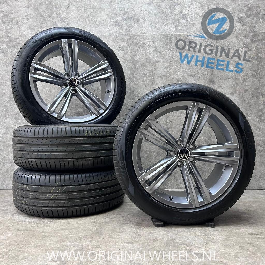 19 inch originele Sebring velgen + zomerbanden VW Tiguan, 19 inch, Gebruikt, 255 mm, Banden en Velgen
