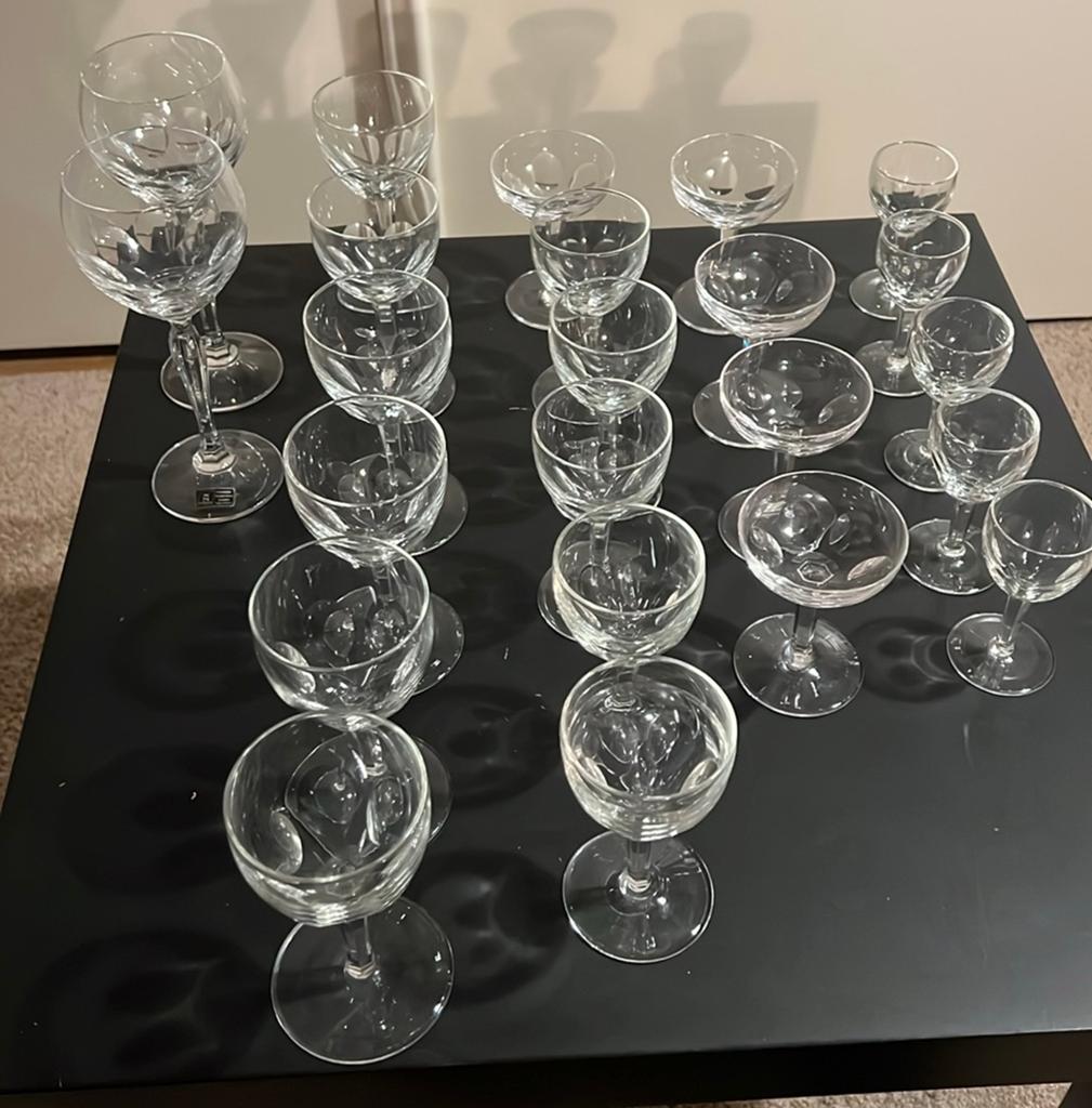 Antiek Glasservies. Drinkservies. Spiegelau. Echt Kristal., Ophalen