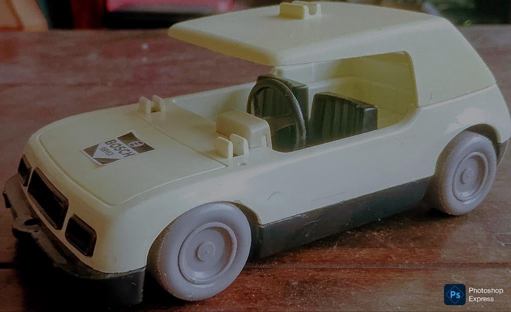 Playmobil Auto 1976 Wit Met Bosch Service Logo In Zak, Ophalen of Verzenden, Gebruikt, Los playmobil