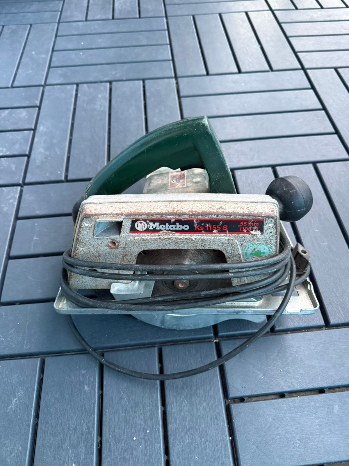 Metabo KS 1155 S Cirkelzaag – 1100W Handcirkelzaag, Gebruikt, Cirkelzaag, 600 tot 1200 watt, Ophalen of Verzenden