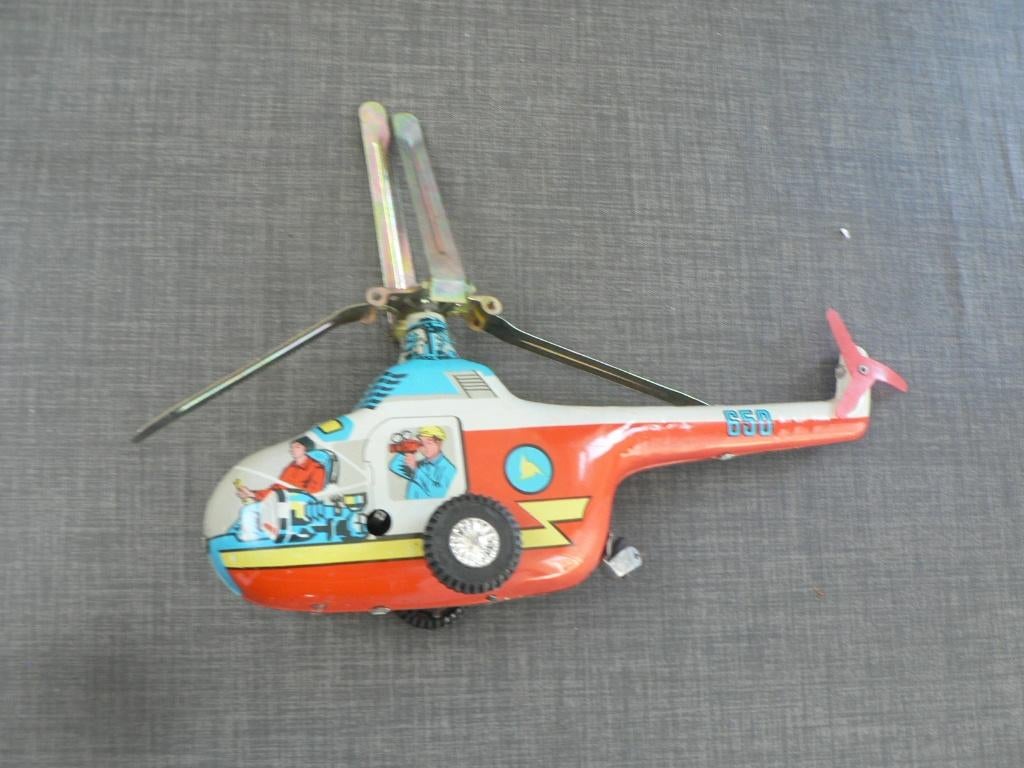 oud blikken sikorski helicopter no 650 24 cm, Ophalen of Verzenden