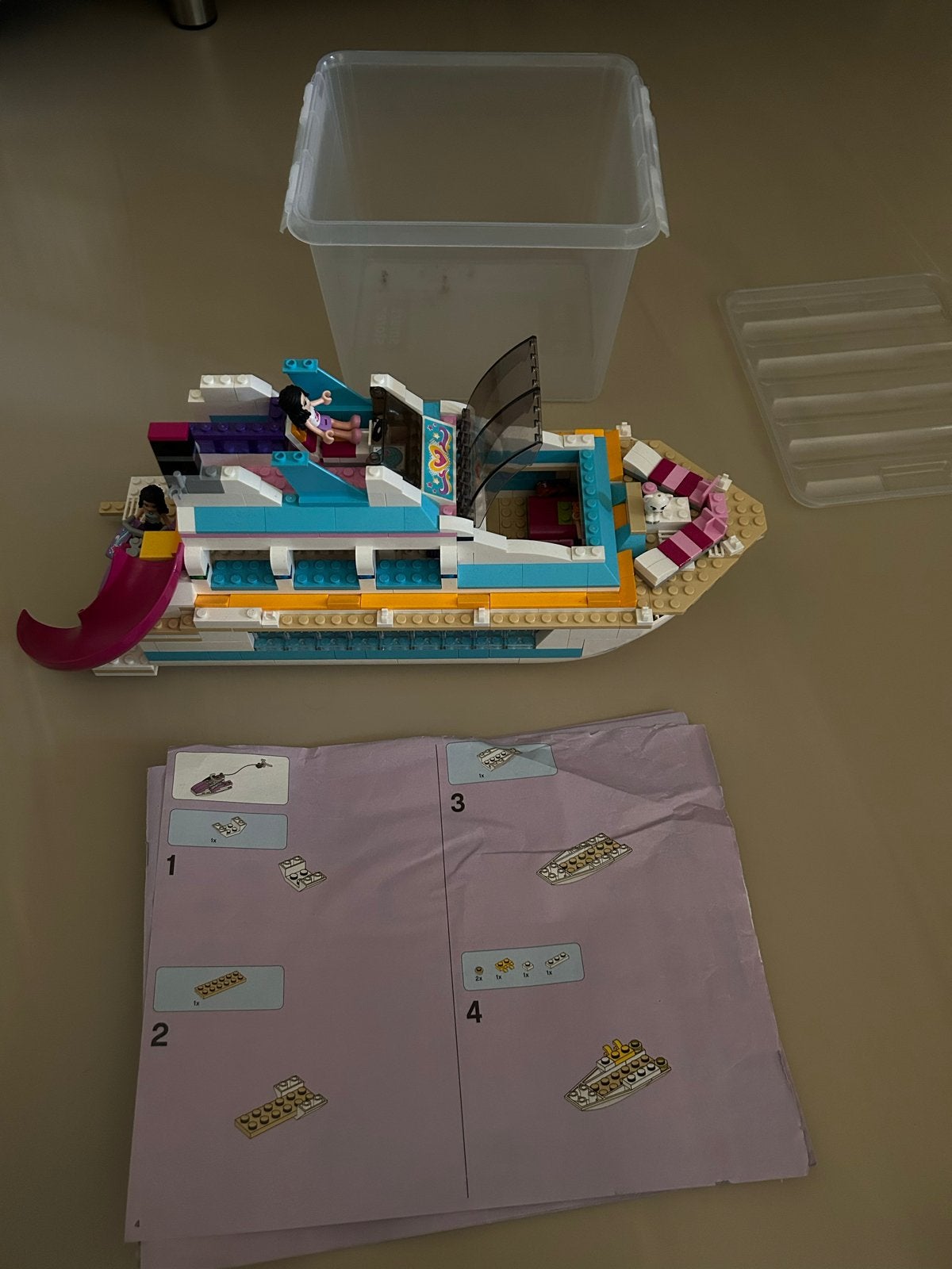 Lego Friends boot met accessoires en boekje, Ophalen, Gebruikt, Lego, Friends