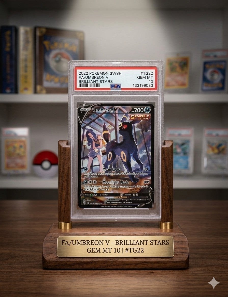 Pokémon Kaart: Umbreon V FA PSA 10 GEM MT Brilliant Stars, Ophalen, Nieuw, Losse kaart