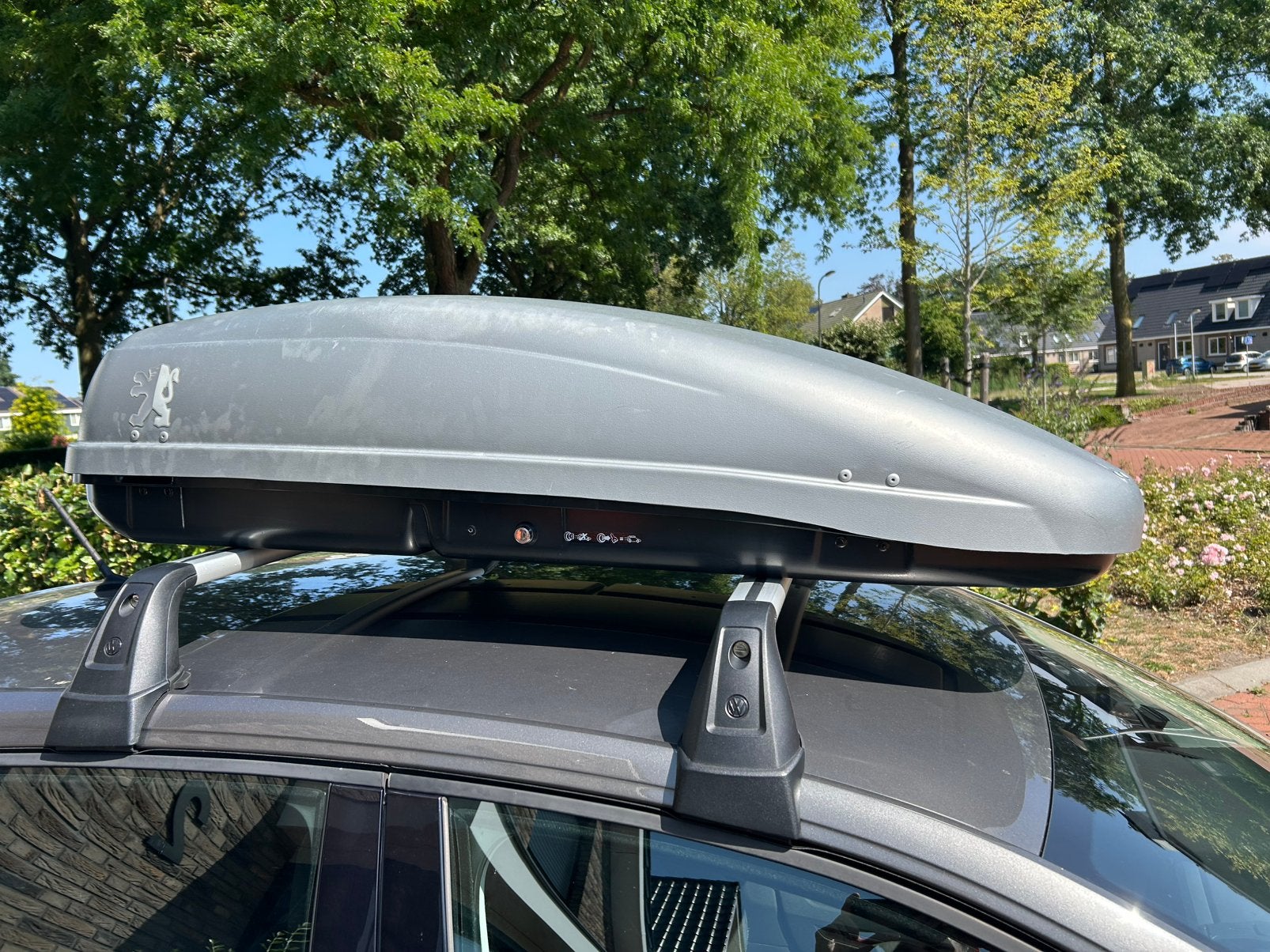 Te huur: Originele Volkswagen dakdragers + dakkoffer ook los, Ophalen, Gebruikt