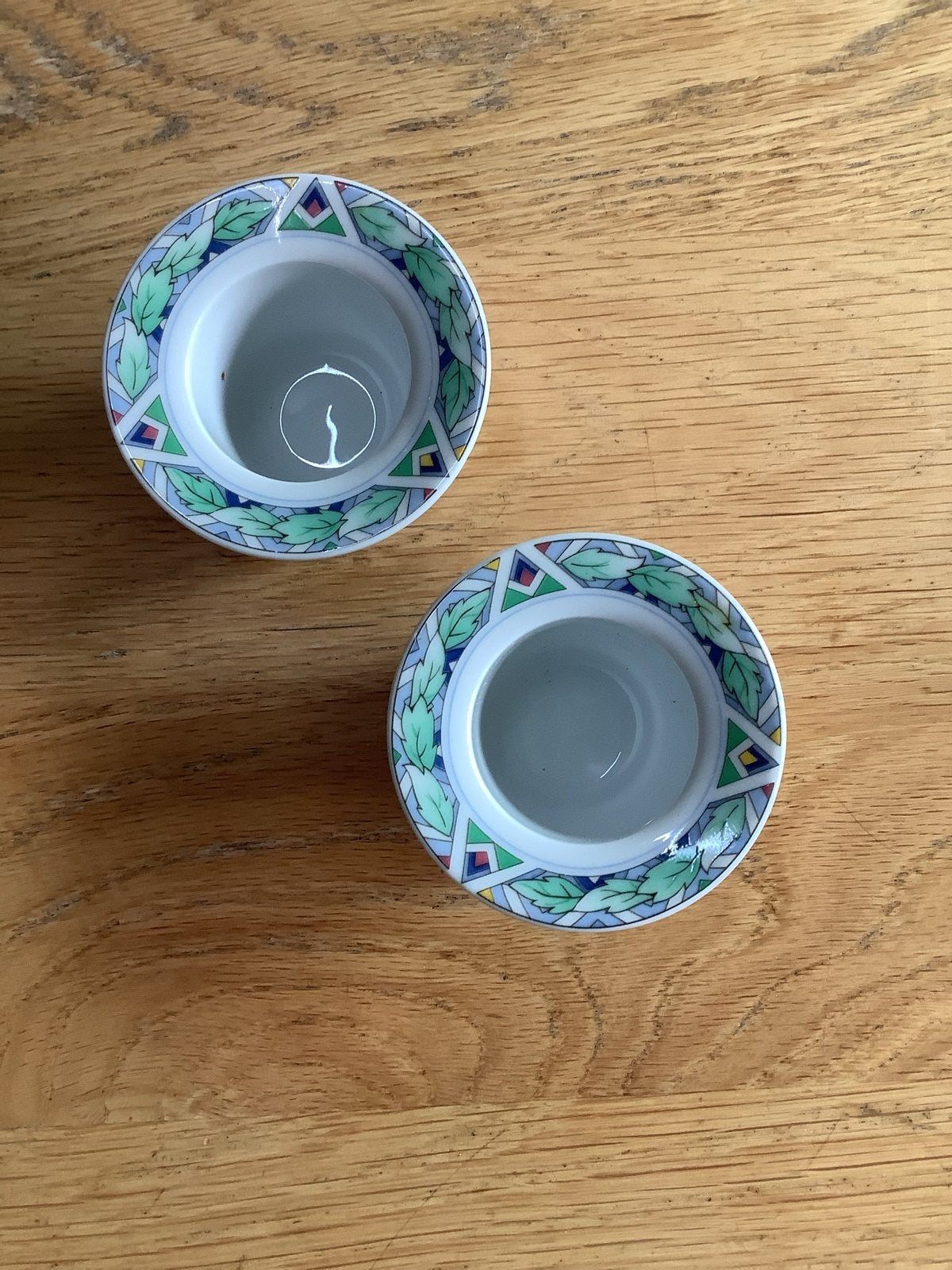 Arzberg porseleinen eierdopjes - set van 2, Arzberg, Overige typen, Ophalen of Verzenden, Zo goed als nieuw