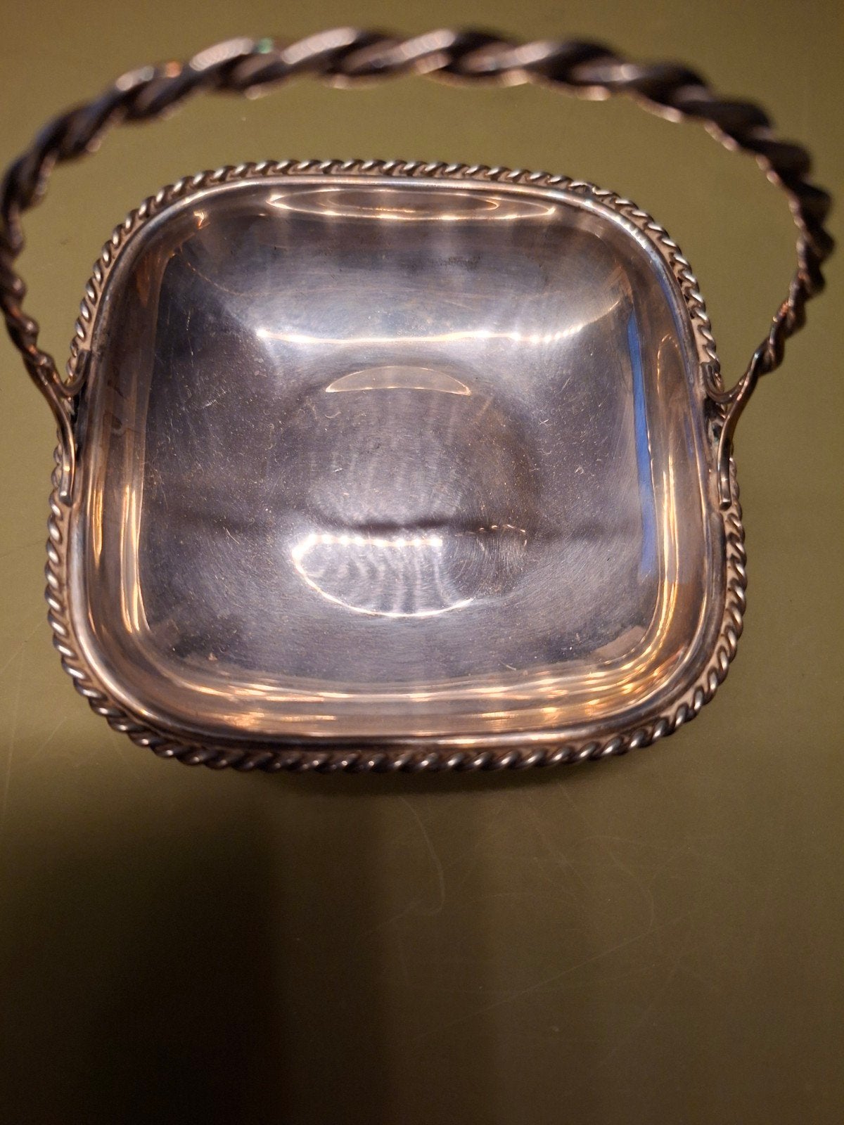 Zilveren bonbon schaaltje met handvat - Sterling 925, Antiek en Kunst, Ophalen of Verzenden, Zilver