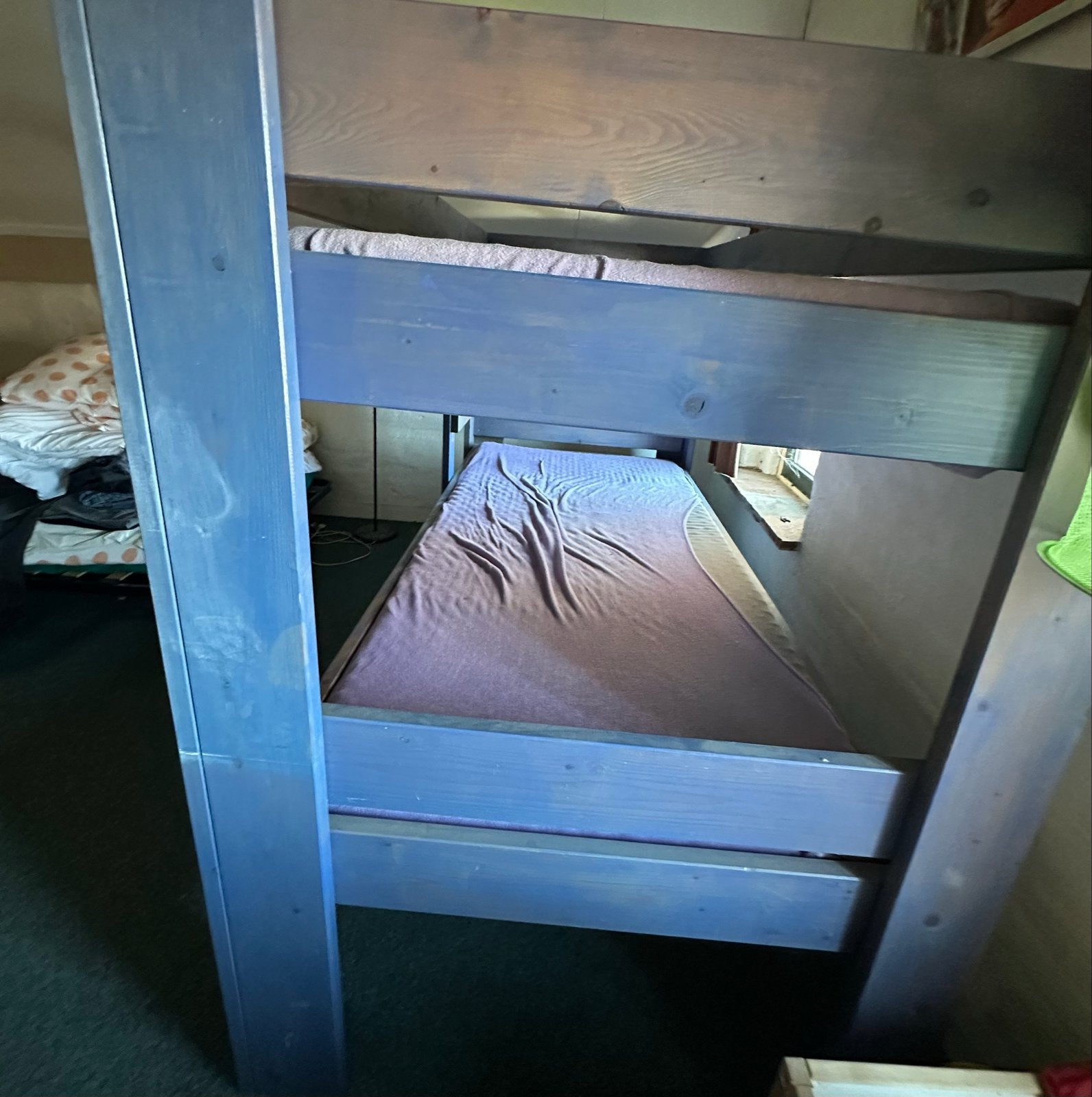 Stevig houten stapelbed - Ideaal voor kinderkamer, Gebruikt, 90 cm, 160 tot 180 cm, Tweepersoons