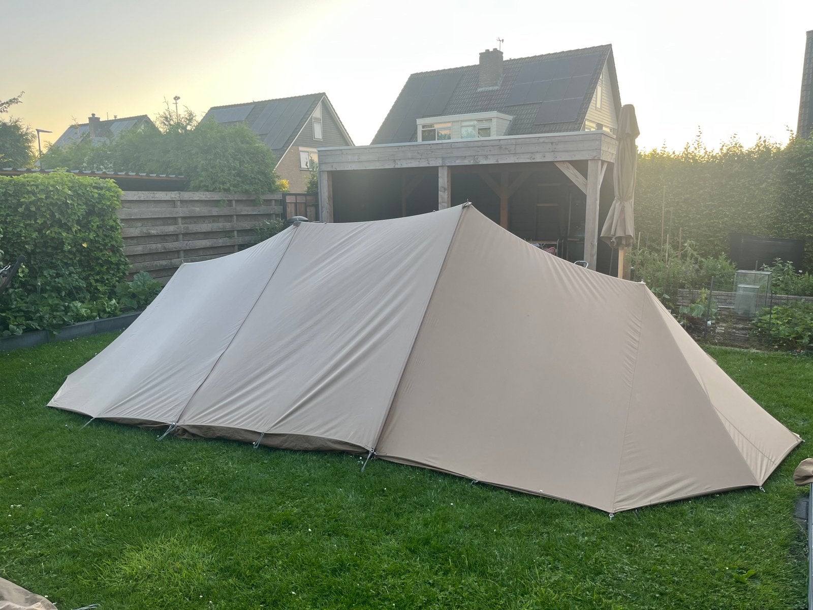 Esvo ruime multifunctionele tent gizeh, Caravans en Kamperen, Tenten, Ophalen of Verzenden, Zo goed als nieuw