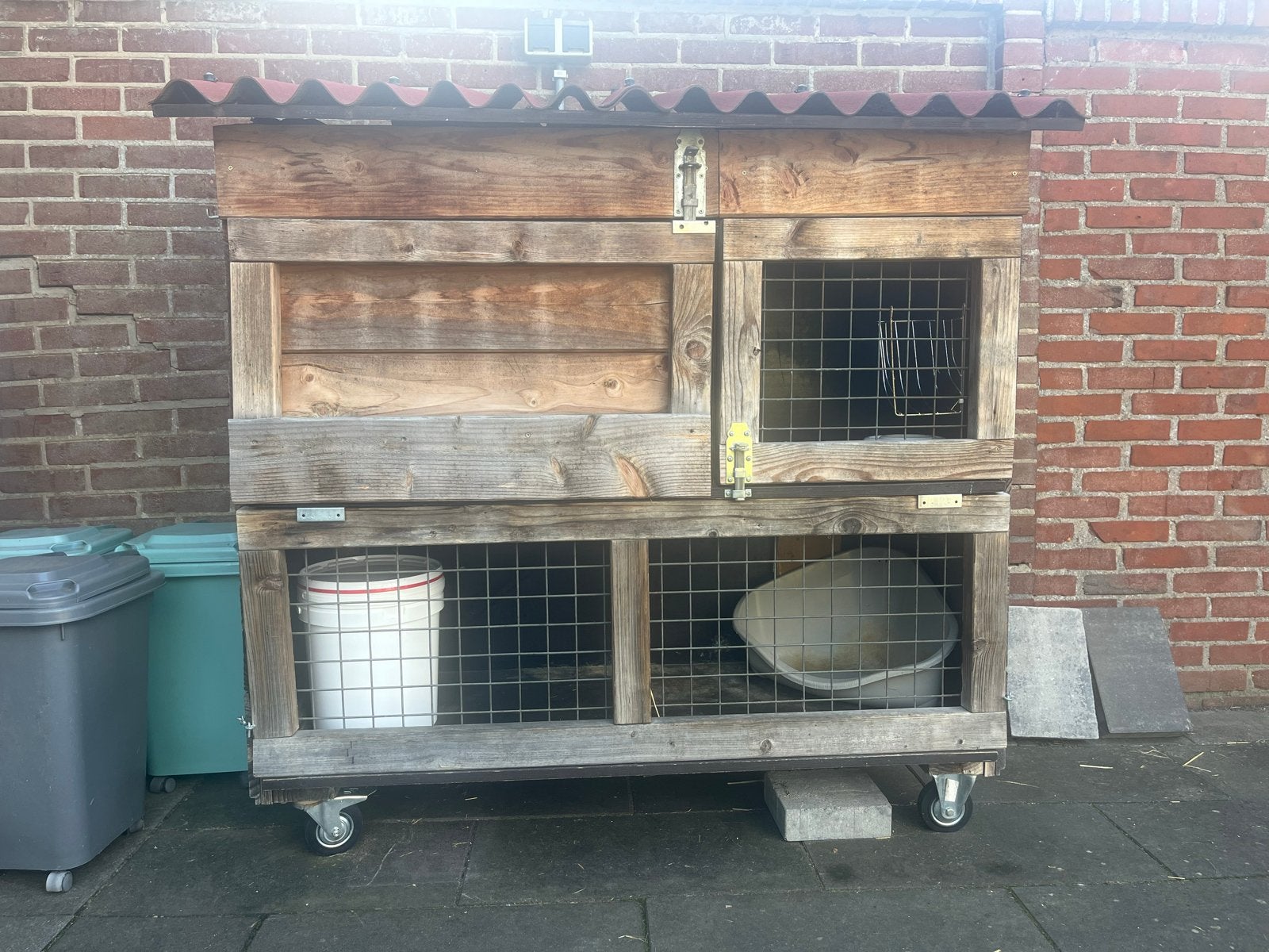 Buitenhok voor bijv konijnen, Dieren en Toebehoren, Ophalen, Cavia, 90 cm of meer, Hok