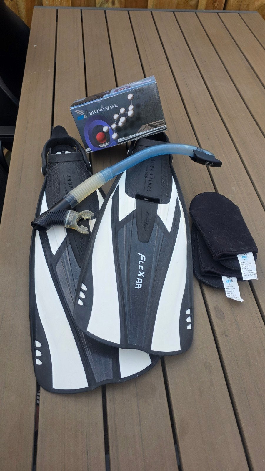 Snorkel set compleet, Geen board, Ophalen of Verzenden, Zo goed als nieuw, 10 m²