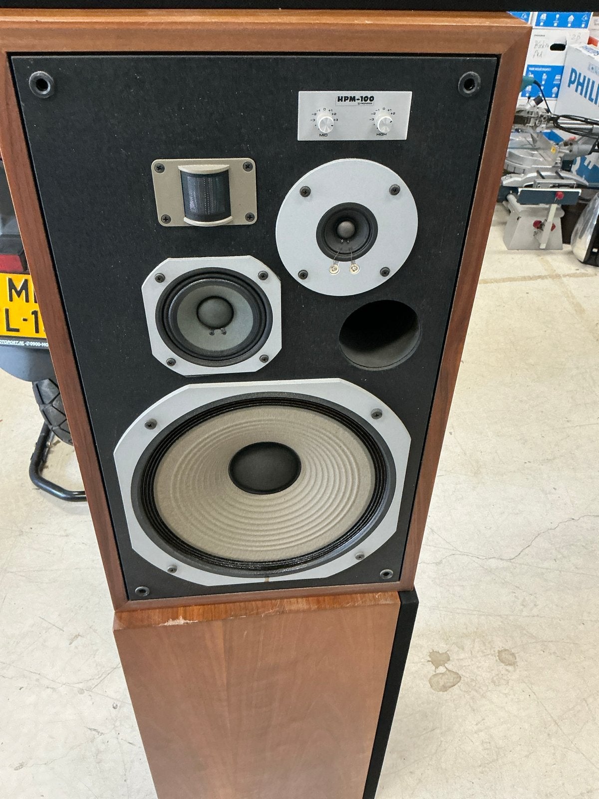 Pioneer HPM-100 Vintage Luidsprekers - Krachtig Geluid, Vloerstaande luidspreker, Gebruikt, 120 tot 150 watt, Ophalen of Verzenden