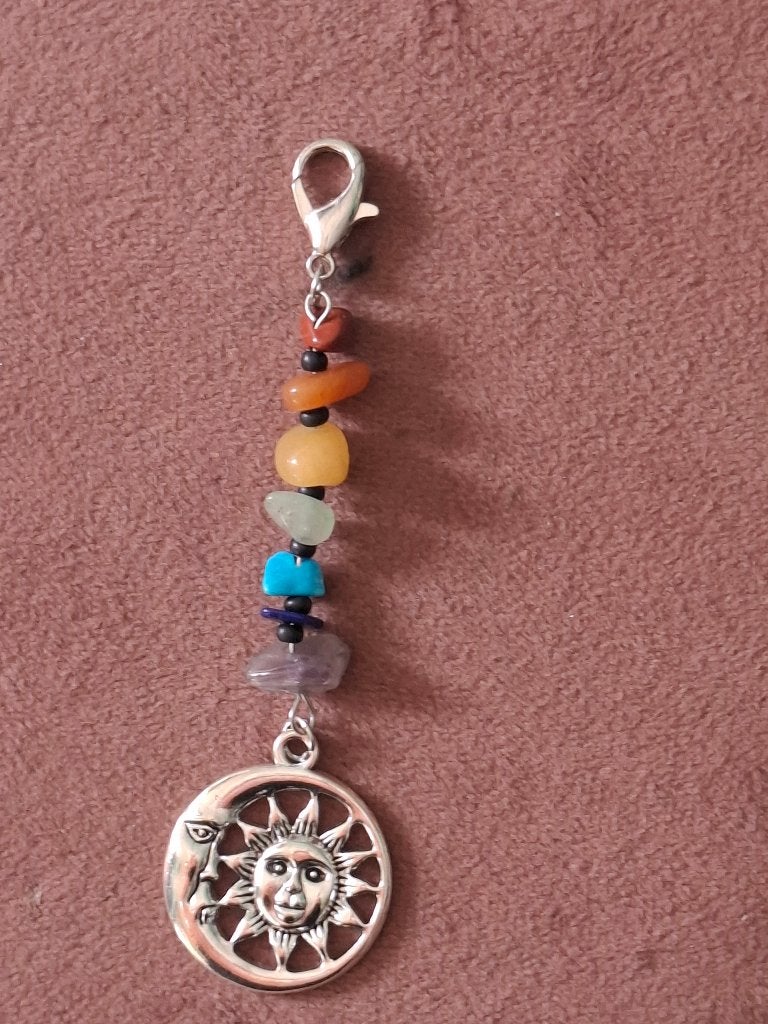 Hanger met natuursteentjes, Ophalen of Verzenden, Zo goed als nieuw, Overige kleuren, Overige materialen