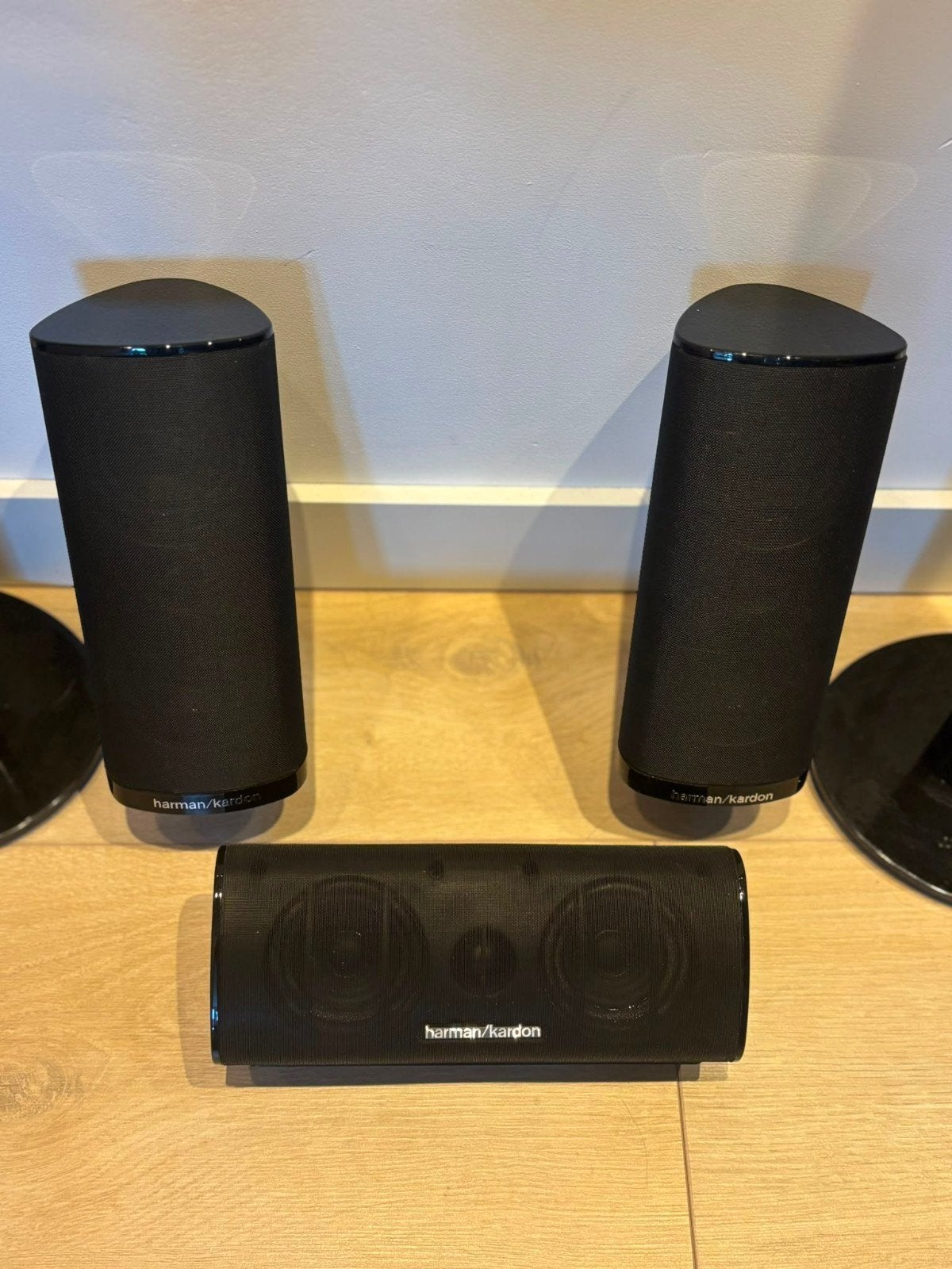 Harman Kardon Surroundset: 1x Center, 4x Satelliet Speakers, Overige merken, Gebruikt, Verzenden, Surroundset zonder subwoofer