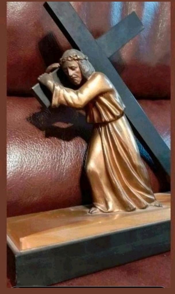 Jezus met kruis - Scali Beeld, Ophalen of Verzenden