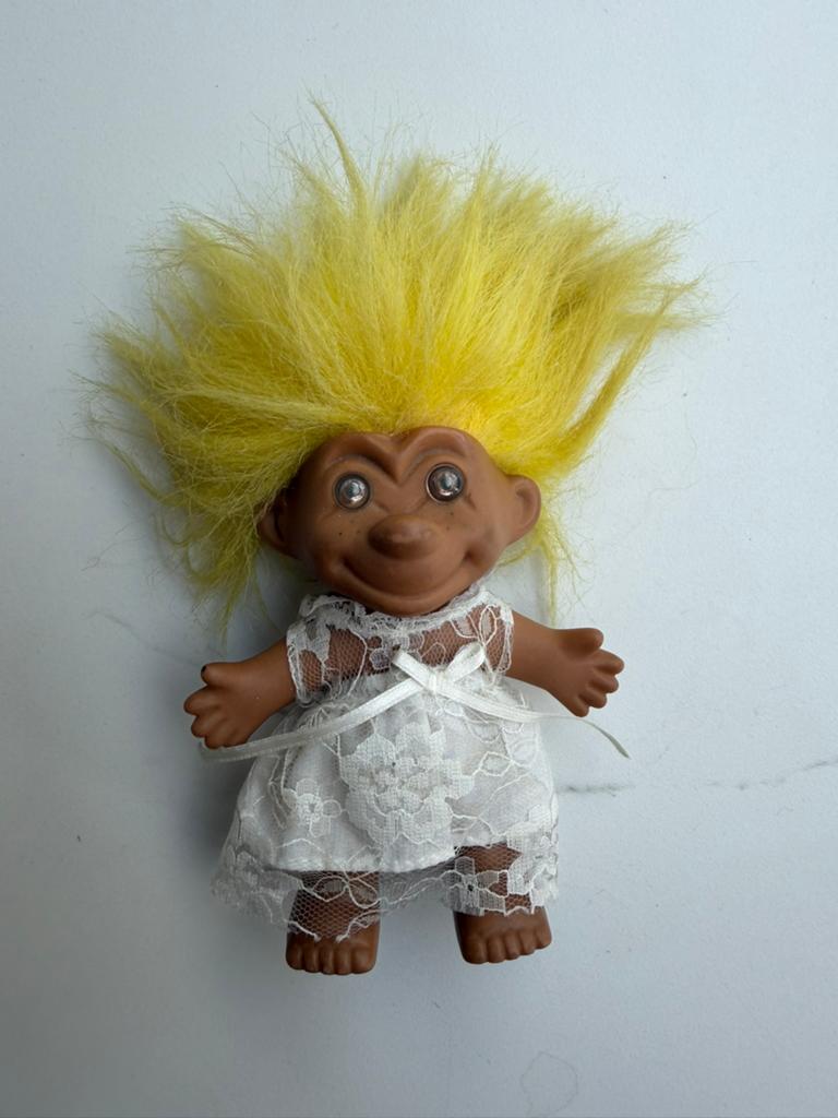 VINTAGE Russ Berrie ‘Bride’ troll, Verzamelen, Efteling, Ophalen of Verzenden, Zo goed als nieuw